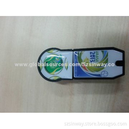 Promotional USB Flash Drive in Football Shape, Customized Specifications are Welcome